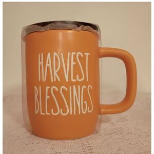 Harvest Blessings with Bamboo Lid Mug 16 oz